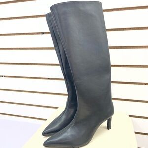 Sleek Black Women's Heeled Boots